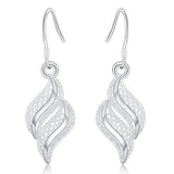 925 Sterling Silver Filigree Teardrop Earrings