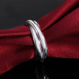 Beautiful 3 Circle Silver Ring jewelry