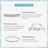 925 Sterling Silver Lobster Clasp Basic Bracelet Snake Chain Bangle