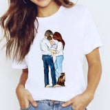 r Women Mama Harajuku Girl Mom Love Kawaii Print Graphic T Shirt Tee Top CZ23200 / XXL