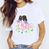 r Women Mama Harajuku Girl Mom Love Kawaii Print Graphic T Shirt Tee Top CZ23218 / XXL
