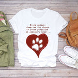 Women T-shirts Cartoon Avocado Fruit Funny Love Graphic Top Print Shirt Tee T-Shirt CZ23099 / XXL
