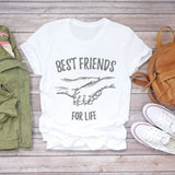 Women T-shirts Dog Cat Paw Letter Sweet Animal Print Graphic Top Shirt Tee T-Shirt CZ23038 / M