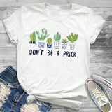 Women’s Fashion Free Hug Plants Cactus Print Graphic T Shirt T-Shirt Tee Shirt Tees CZ20555 / XXL