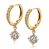 925 Sterling Silver Crystal Earrings