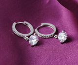 925 Sterling Silver Crystal Earrings