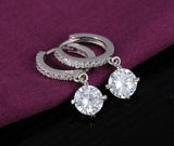 925 Sterling Silver Crystal Earrings