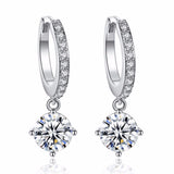 925 Sterling Silver Crystal Earrings