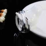 Beautiful 3 Circle Silver Ring jewelry