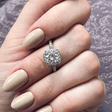 18K Women Cubic Zirconia  Fashion Jewelry Ring
