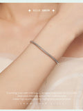 925 Sterling Silver Lobster Clasp Basic Bracelet Snake Chain Bangle