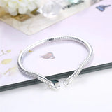 925 Sterling Silver 3mm Snake Chain 8 inches Bracelet