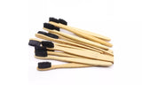 Natural Bamboo Charcoal Eco Friendly Toothbrush  10-Pack