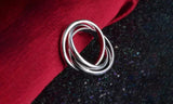 925 Sterling Silver Three Rings
