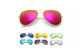 Mirrored Aviator Sunglasses