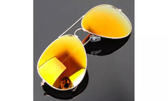 Mirrored Aviator Sunglasses