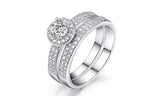 Cubic Zirconia Micro Inserted Band Ring