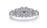 Luxury CZ Crystal Solitaire Ring Set