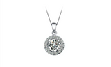 Crystal Halo Pendant Necklace