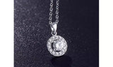 Crystal Halo Pendant Necklace