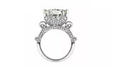 Luxury Elegant CZ Crystal Wedding Engagement Ring