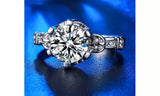 Luxury Elegant CZ Crystal Wedding Engagement Ring