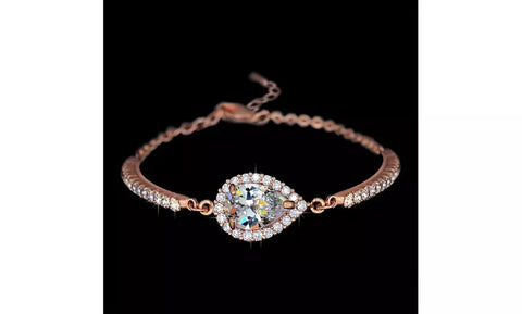 Pear Shaped Cubic Zirconia Bracelet