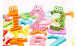 Wooden 26 Magnetic Letters and Free 15 Numbers & Symbols