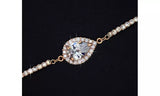 Pear Shaped Cubic Zirconia Bracelet