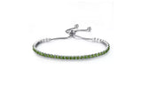 Adjustable Crystal Tennis Bracelet