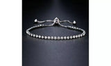 Adjustable Crystal Tennis Bracelet