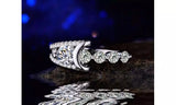 Romantic White Gold Plated CZ Crystal Ring