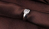 Stainless Steel Crystal Glossy Ring