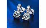 CZ Crystal Solitaire Stud Earrings