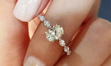 18K Gold Plated 925 Sterling Silver Cubic Zirconia Ring