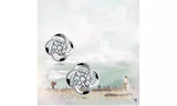 Crystal Flower Stud Earrings