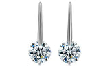 Simple And Elegant Crystal Zirconia Drop Earrings