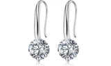 Simple And Elegant Crystal Zirconia Drop Earrings