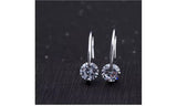 Simple And Elegant Crystal Zirconia Drop Earrings