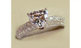 Heart Shaped Cubic Zirconia Ring