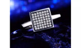 Micro Paved CZ Crystal Square White Gold Plated Ring