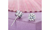 Crown Stud Earrings in Sterling Silver