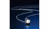 Cute Pearl Crab Pendant Necklace