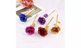 24k Gold Plated Foil Rose Flower