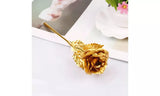 24k Gold Plated Foil Rose Flower