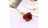 24k Gold Plated Foil Rose Flower