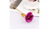 24k Gold Plated Foil Rose Flower