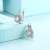 INALIS Stud Earrings For Women Flower-Shaped Inlaid 5A+ Cubic Zirconia Luxury Copper Earrings Hot Selling Pretty Fashion Jewelry