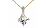 Crystal Wave of Love Necklace