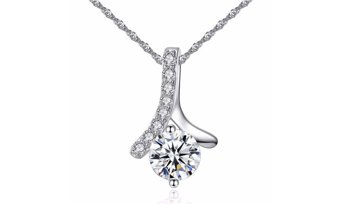 Crystal Wave of Love Necklace